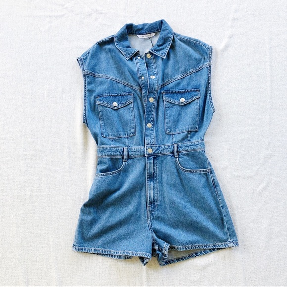 Zara Pants - Denim Jumpsuit